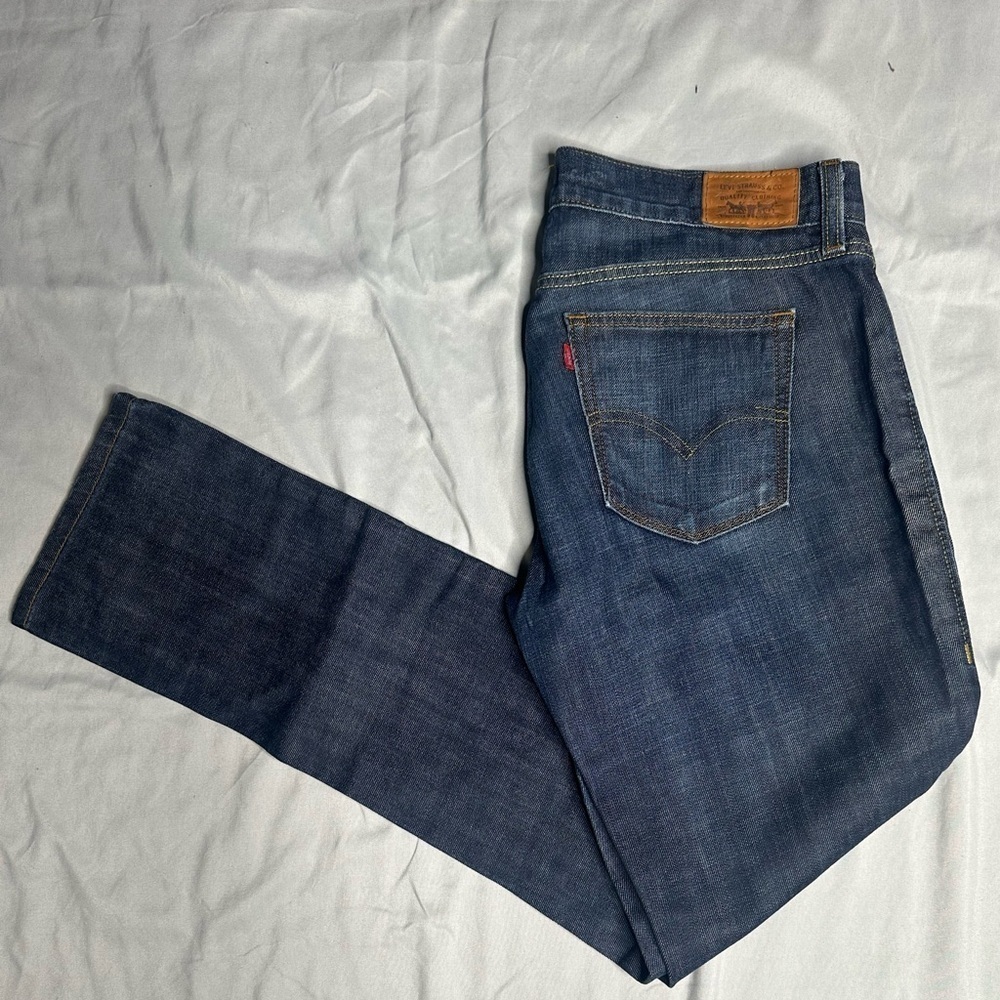 Levi's Dark Indigo Straight Jeans